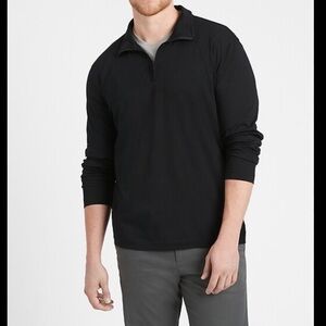 [L]Banana Republic Luxury Touch Performance Polo Shirt Quarter-Zip Pullover